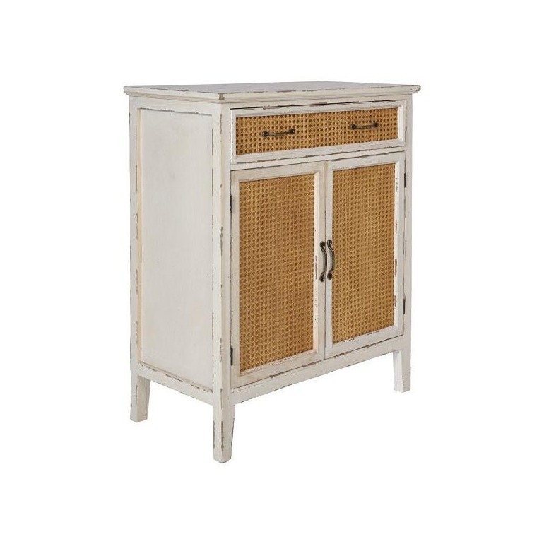 Credenza Tonia 2 Ante + 1 Cassetto Bianco Crema