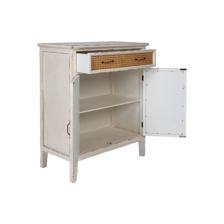 Credenza Tonia 2 Ante + 1 Cassetto Bianco Crema