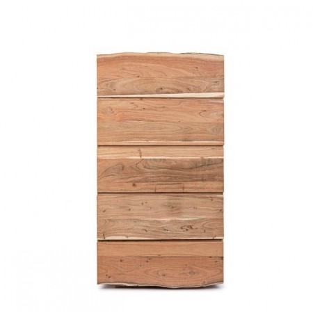 Cassettiera 70x45 cm in legno naturale con tre cassetti - Funny